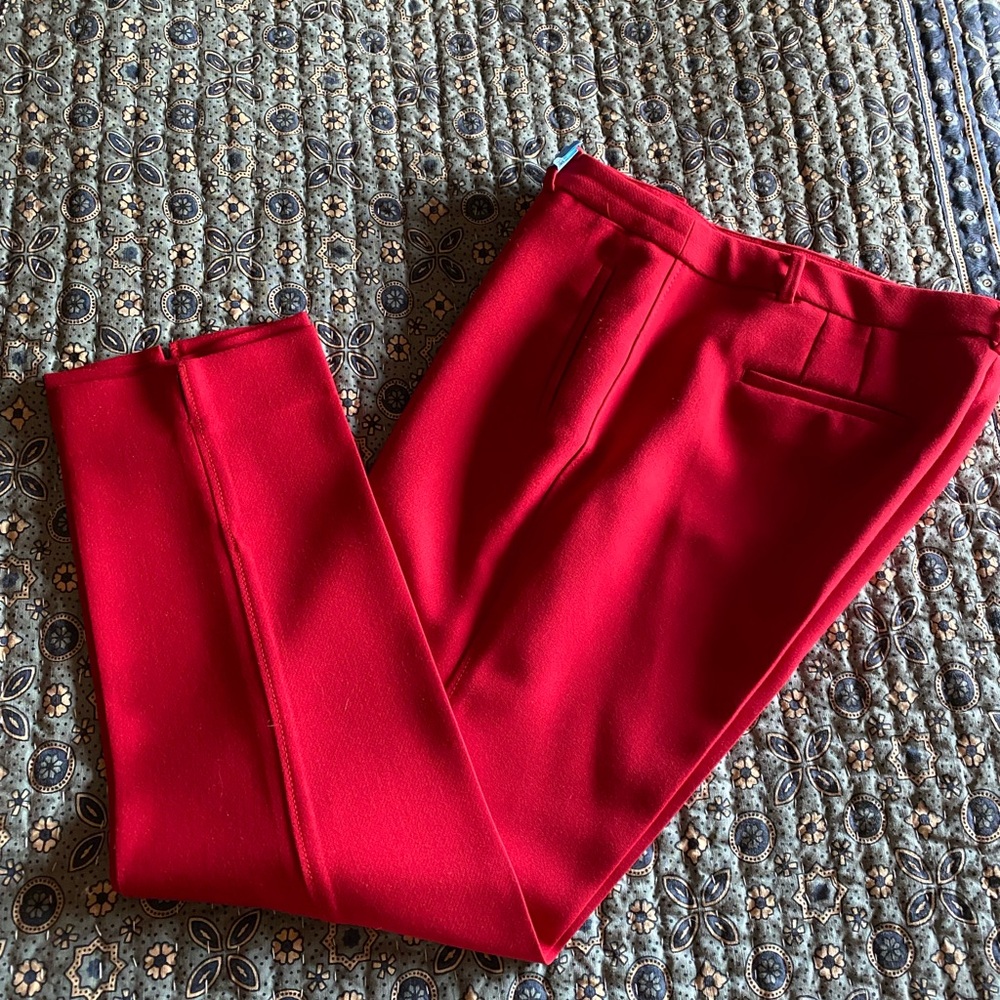 Red Wool Pants